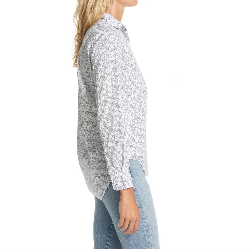 Frank And Eileen Tiny Bow Print Button Up Shirt - image 3